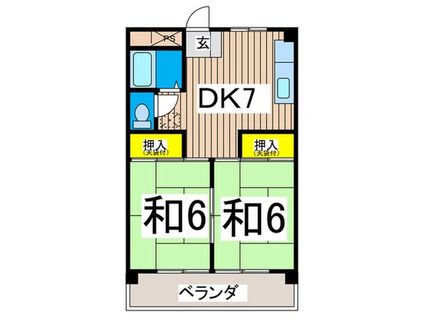 第２カイビルの物件間取画像